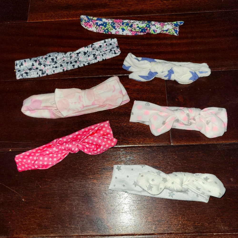 0-6 months Knot bow Headbands Bundle